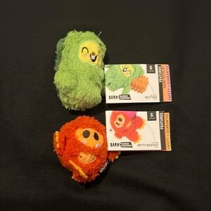 2 NEW Bark Super chewer toys for small dogs